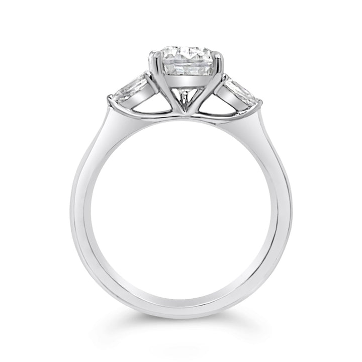 Three Stone Diamond Engagement Ring - YJC1346R-PS