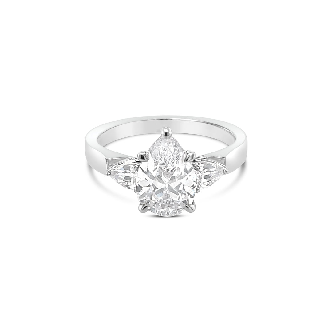 Three Stone Diamond Engagement Ring - YJC1346R-PS