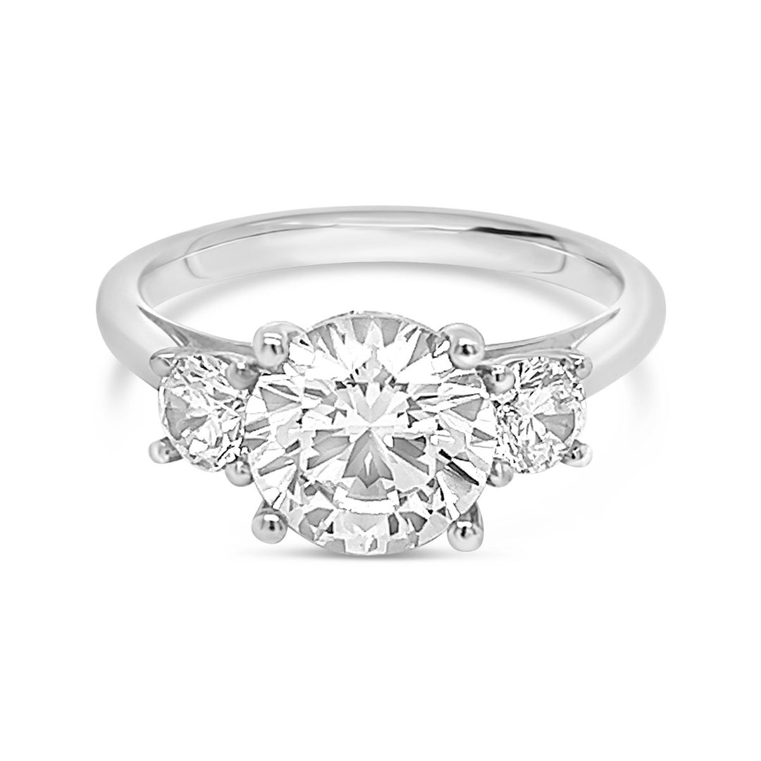 Three Stone Diamond Engagement Ring - YJC1347R