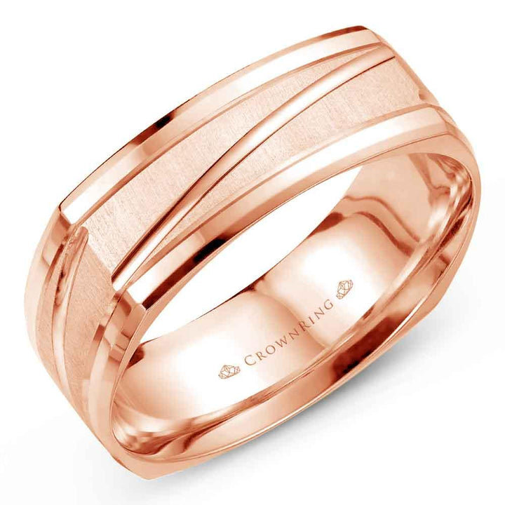 Men's Modern Wedding Band - WB-7909