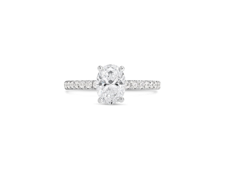 Hidden Halo Diamond Engagement Ring - YJA8932R-OV