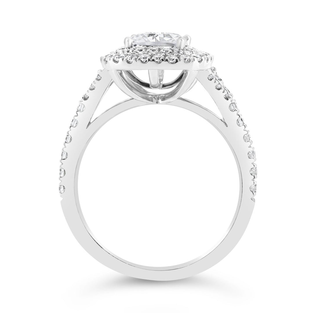 Double Halo Diamond Engagement Ring - ACB238