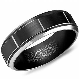 Black Men's Cobalt Wedding Band - CBB-7035