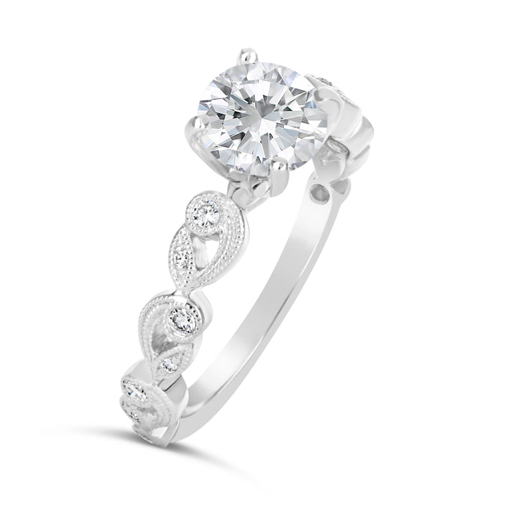 Vintage Style Diamond Engagement Ring - ARD1438R