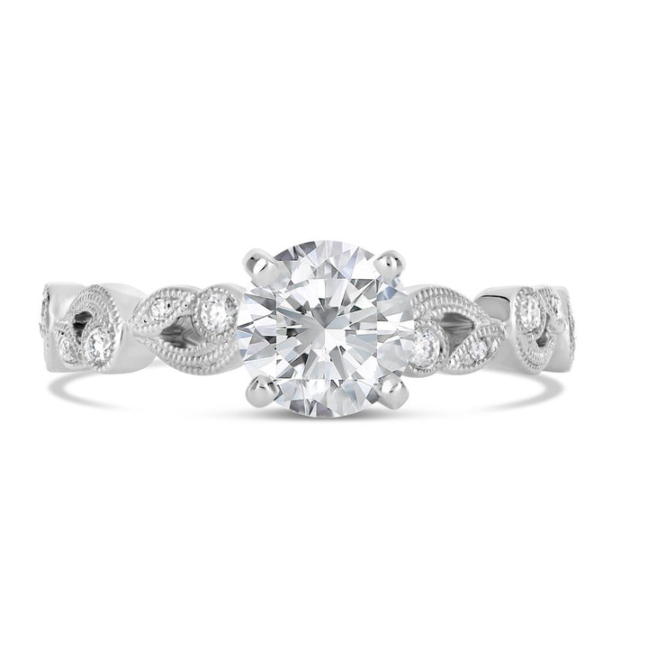 Vintage Style Diamond Engagement Ring - ARD1438R