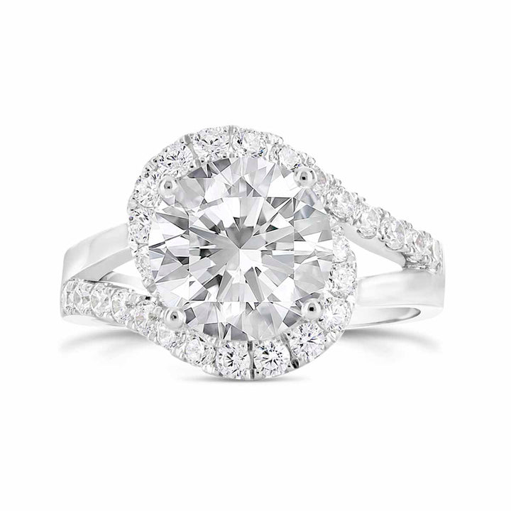 Diamond Halo Engagement Ring - YJA1053R