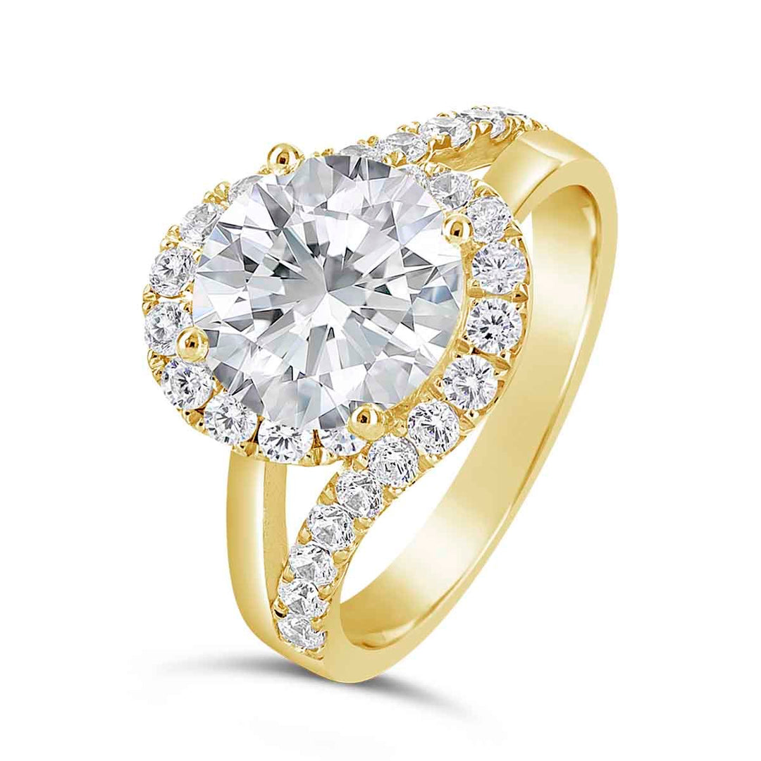 Diamond Halo Engagement Ring - YJA1053R