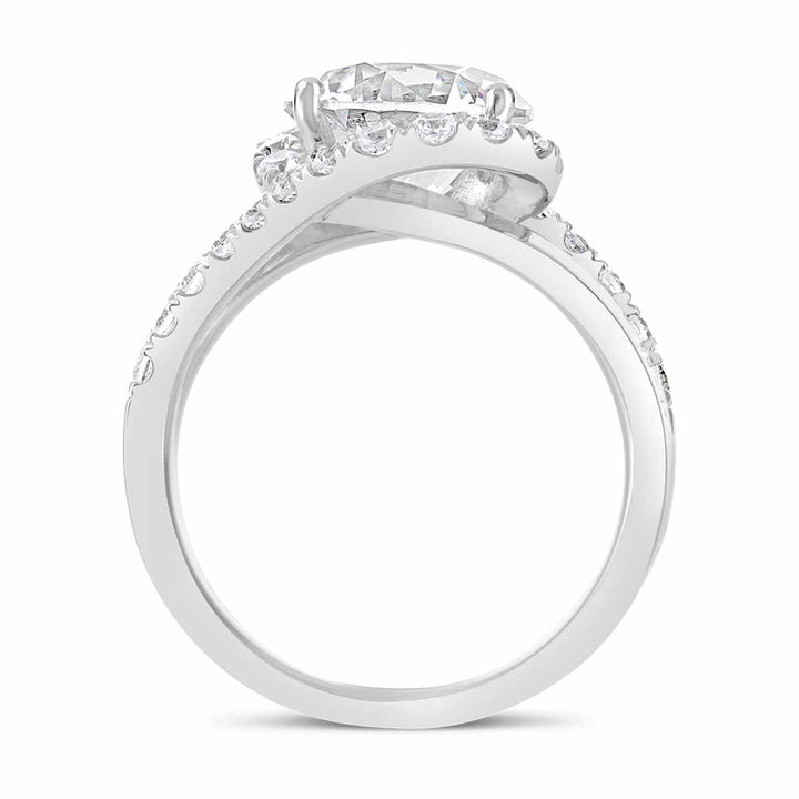 Diamond Halo Engagement Ring - YJA1053R