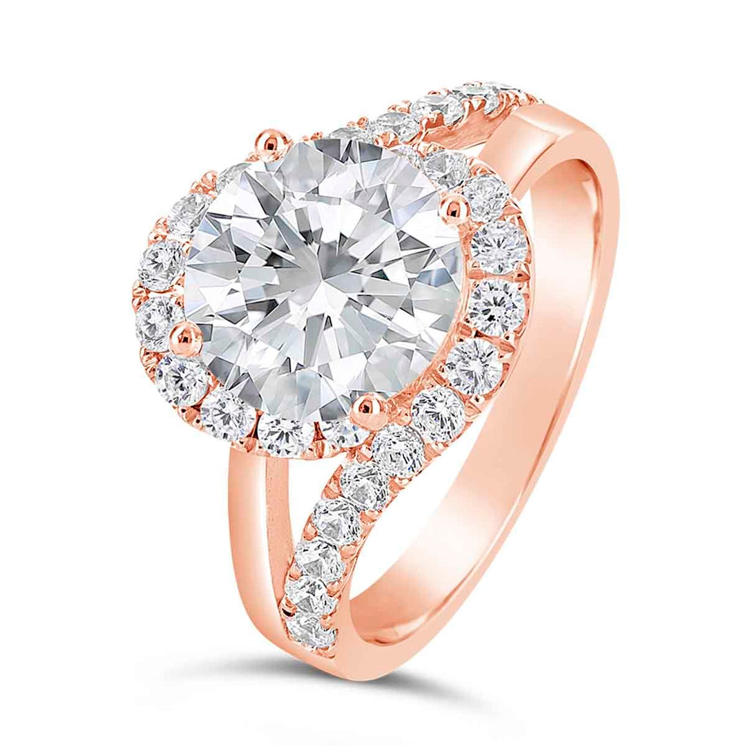 Diamond Halo Engagement Ring - YJA1053R