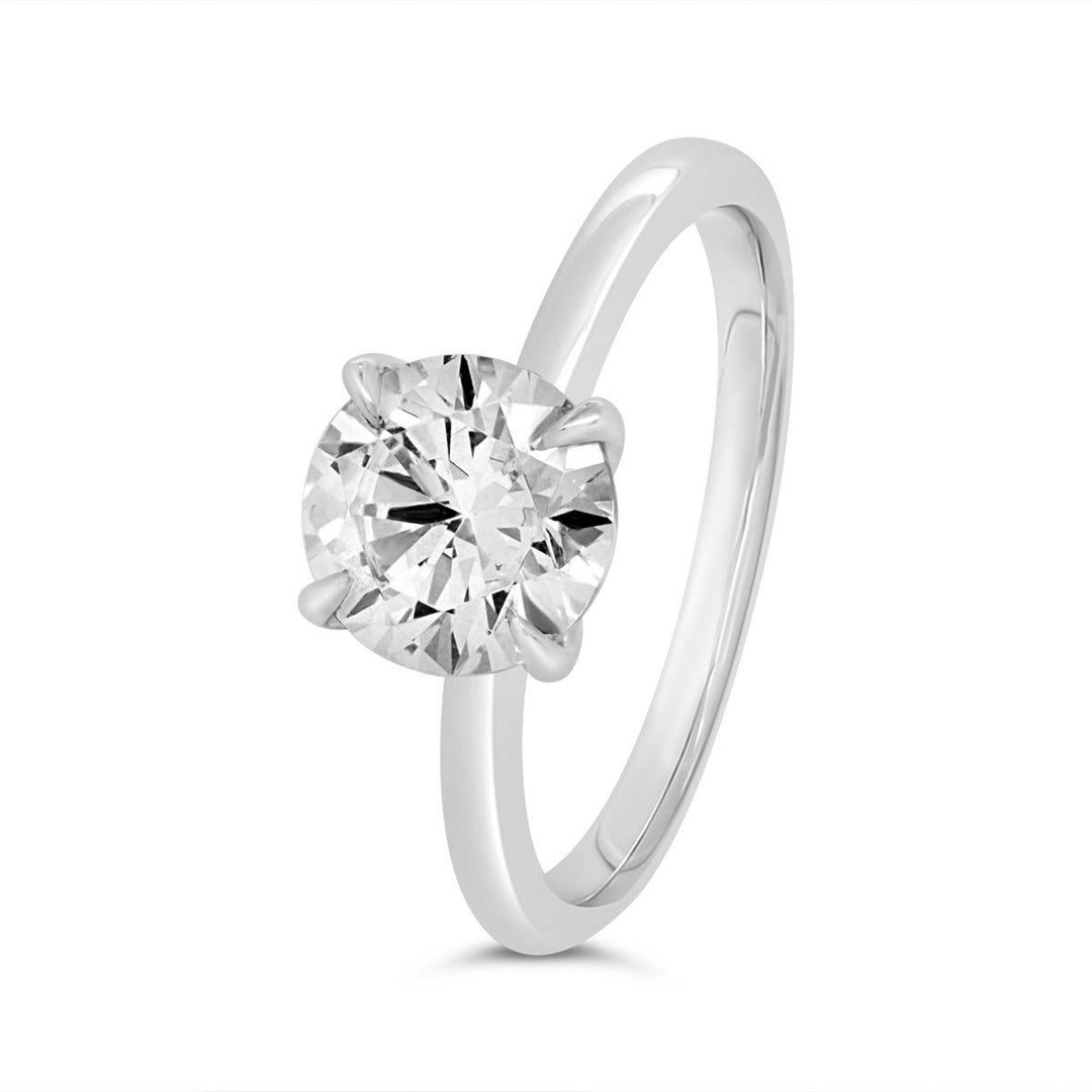 Solitaire Diamond Engagement Ring with Claw Prongs - YJC2338R