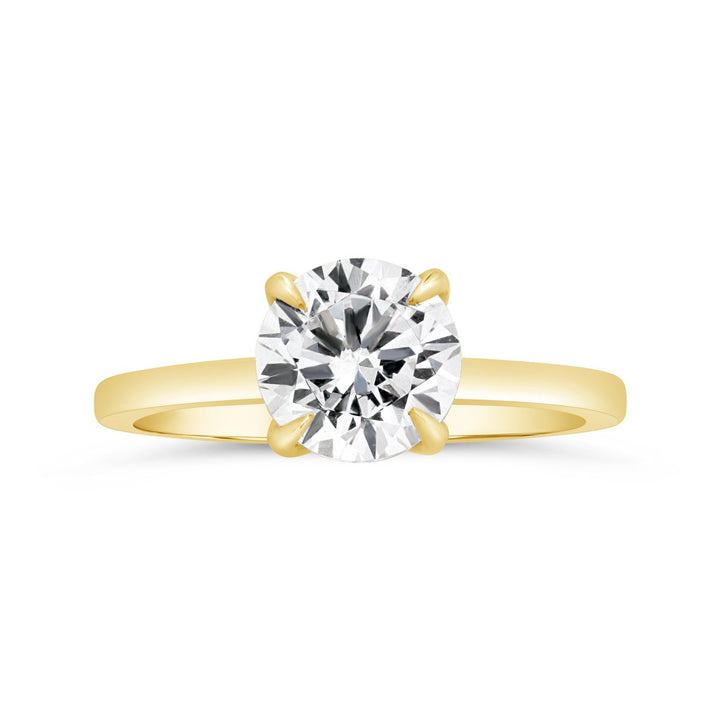 Solitaire Diamond Engagement Ring with Claw Prongs - YJC2338R