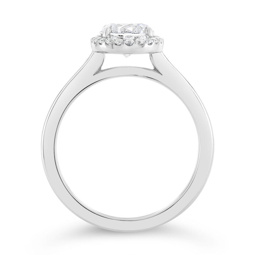 Solitaire Diamond Engagement Ring with Halo - YJA8731R