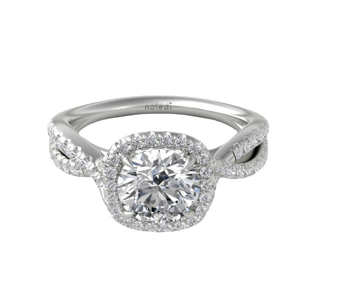 Naledi Cushion Halo Engagement Ring - N0050SMA-RD