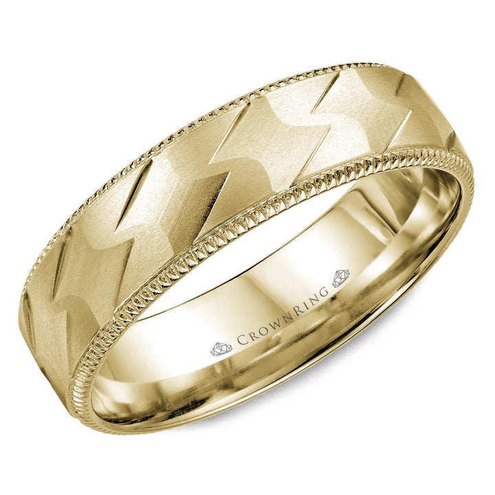 Men's Modern Wedding Band - WB-7913Y