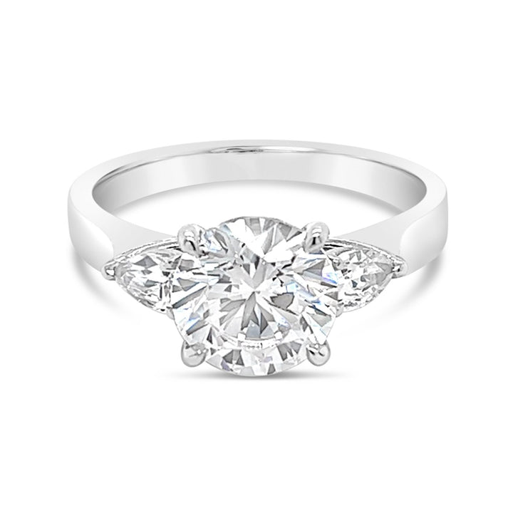 Three Stone Diamond Engagement Ring - YJC1322R-RD