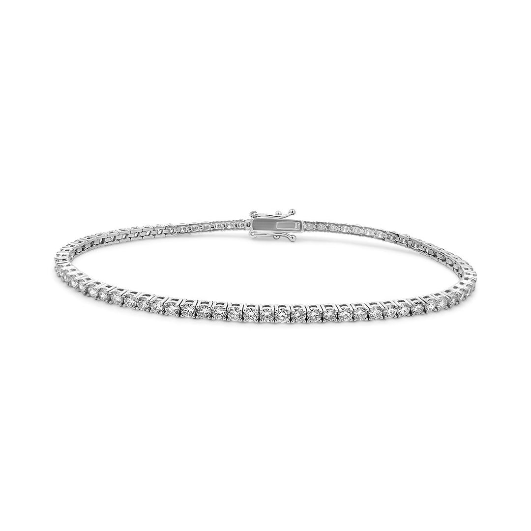 14K White Gold Lab Grown Diamond Tennis Bracelet (3.64 ct. total weight) - BL7741-W