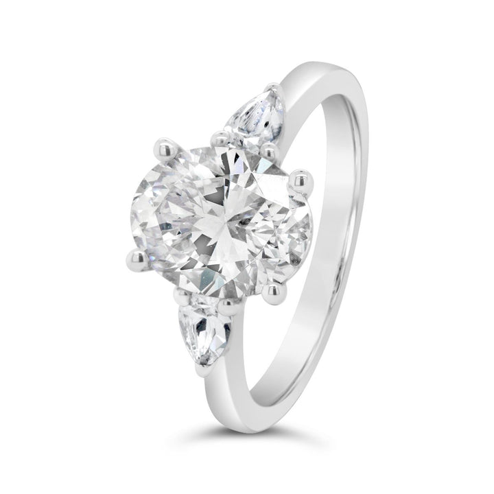 Three Stone Diamond Engagement Ring - YJC3417