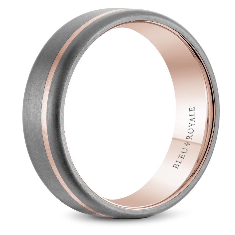 Gold-Tantalum Men's Wedding Band 7mm Wide - RYL-202YT7