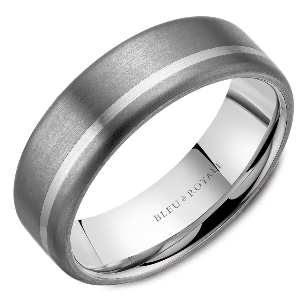 Gold-Tantalum Men's Wedding Band 7mm Wide - RYL-202YT7