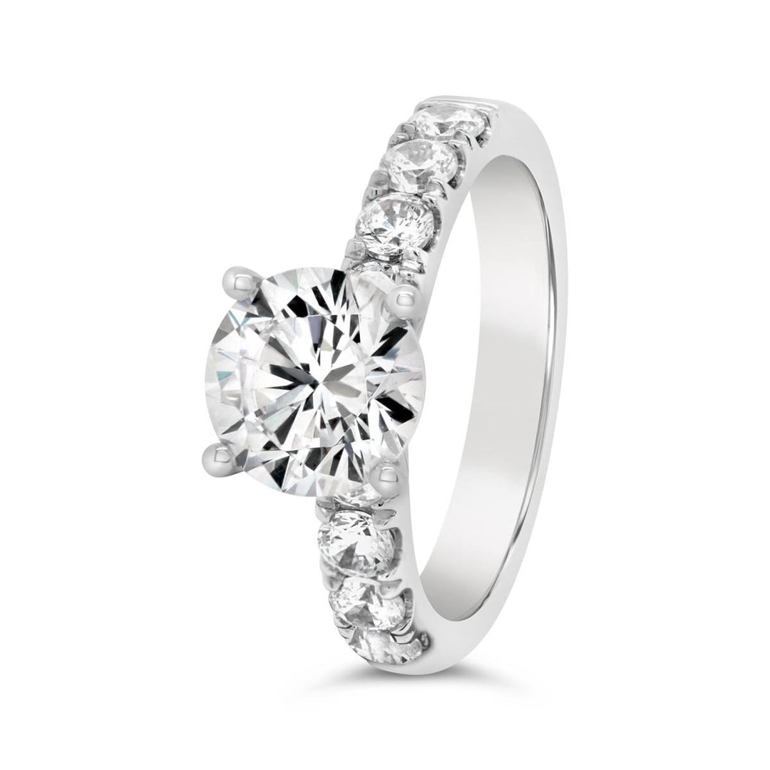 One Piece Casting Diamond Engagement Ring - YJC3656R