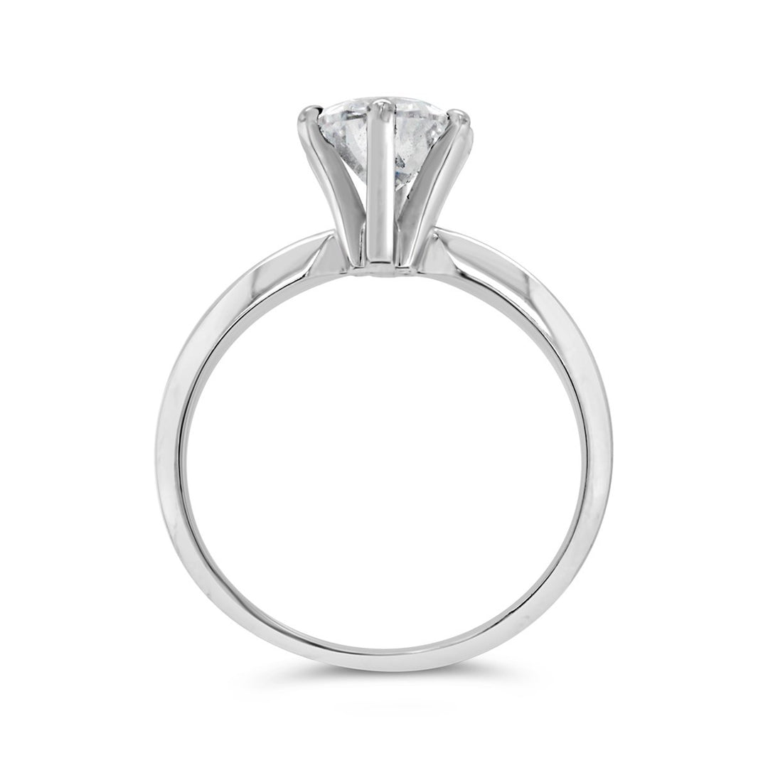 Siz Prong Pear Shape Diamond engagement Ring - 140408L