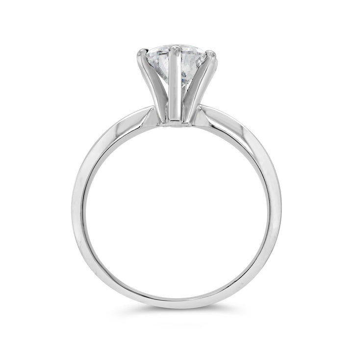 Siz Prong Pear Shape Diamond engagement Ring - 140408L