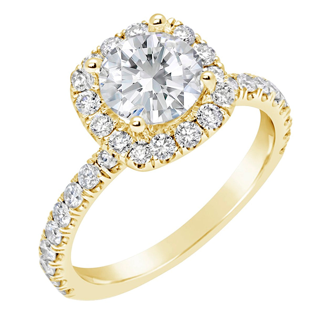 Diamond Halo Engagement Ring - YJA8885R