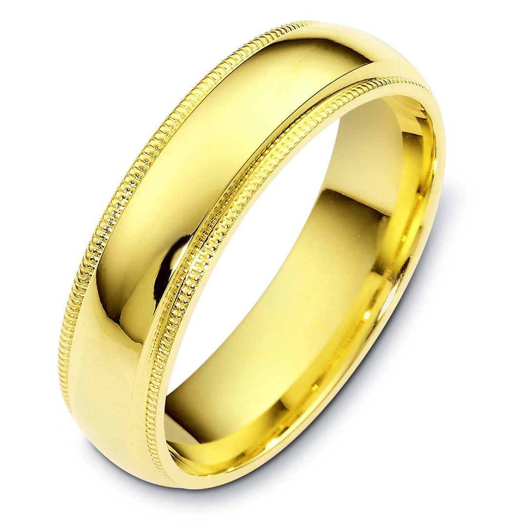 Men's Traditional Gold Wedding Band - 2388