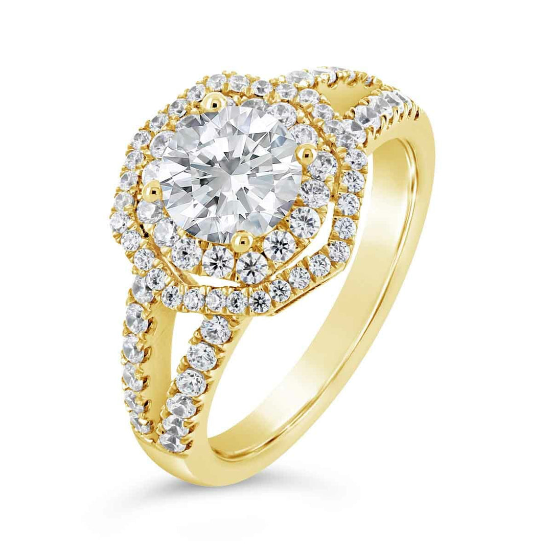 Double Halo Diamond Engagement Ring  – The Diamond Guys Collection