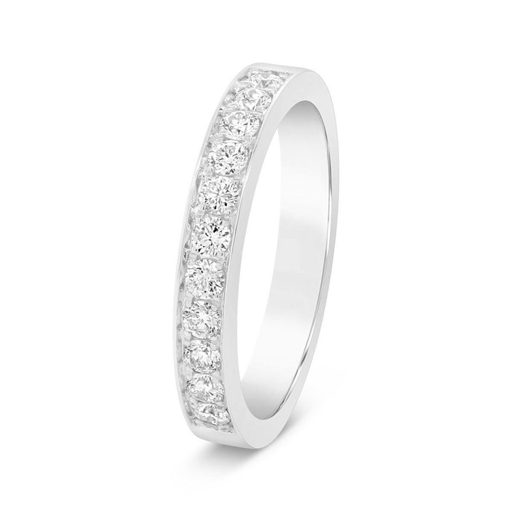 Half Way Pave Set Channel Band - YJA6604R