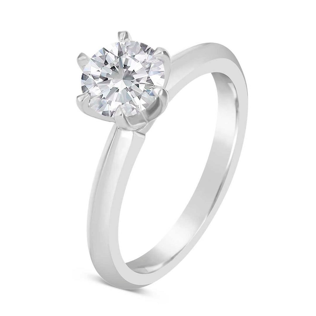 Classic Diamond Solitaire Engagement Ring - YJM3891R