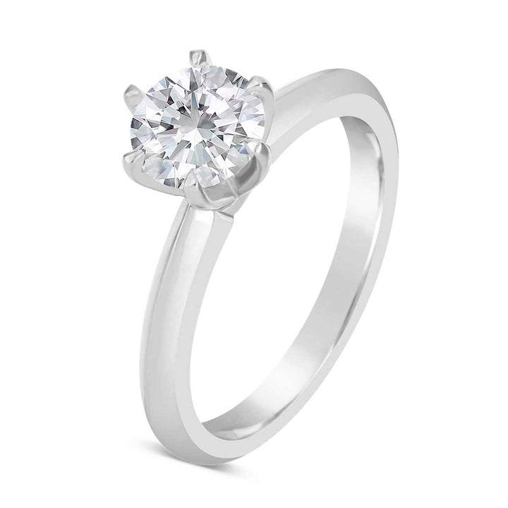 Classic Diamond Solitaire Engagement Ring - YJM3891R