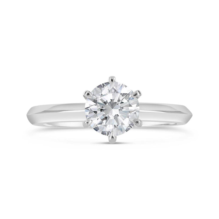 Classic Diamond Solitaire Engagement Ring - YJM3891R