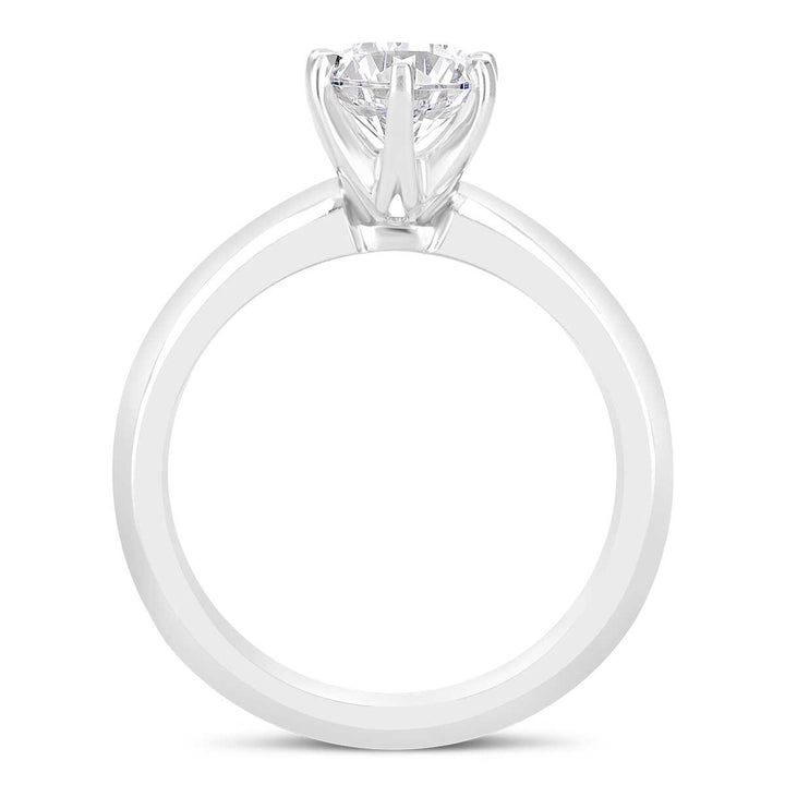 Classic Diamond Solitaire Engagement Ring - YJM3891R