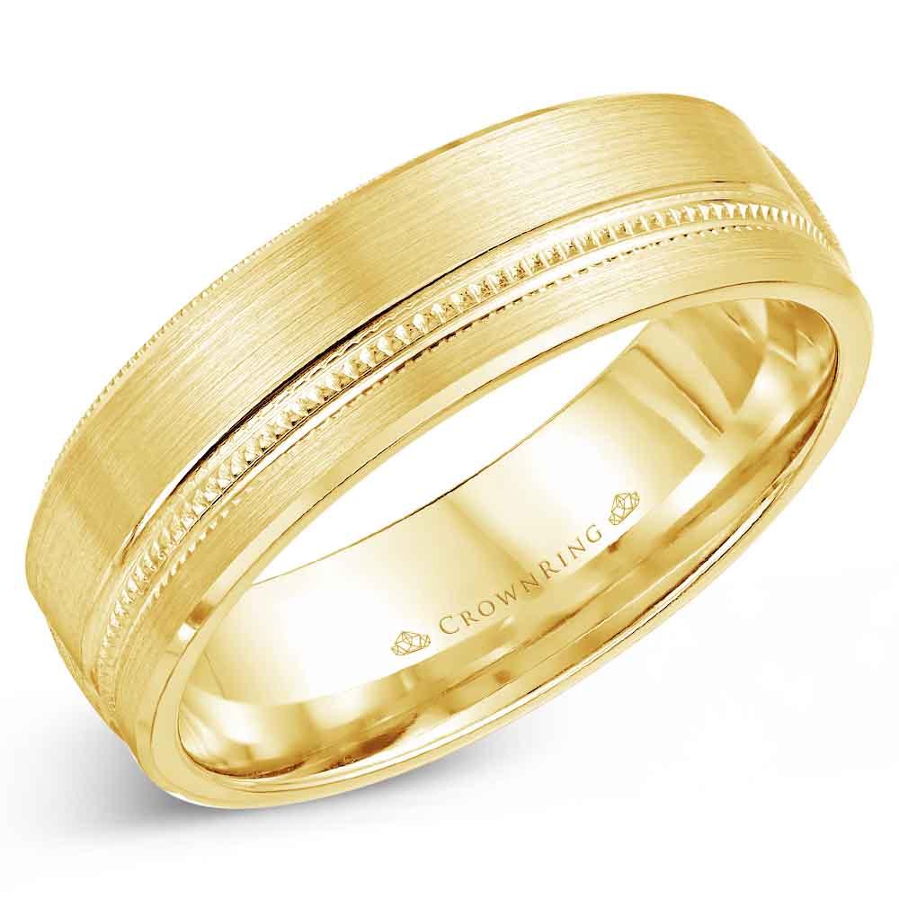 Men's Gold Wedding Band - WB-7919