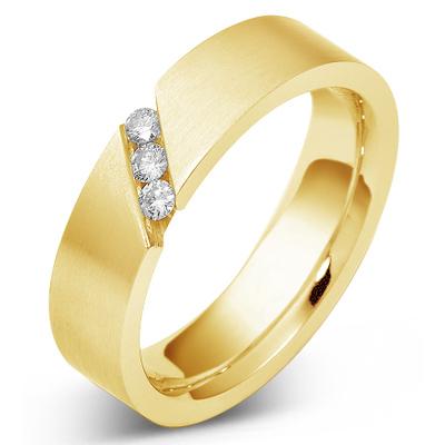 Modern Men's Diamond Wedding Band - 1668