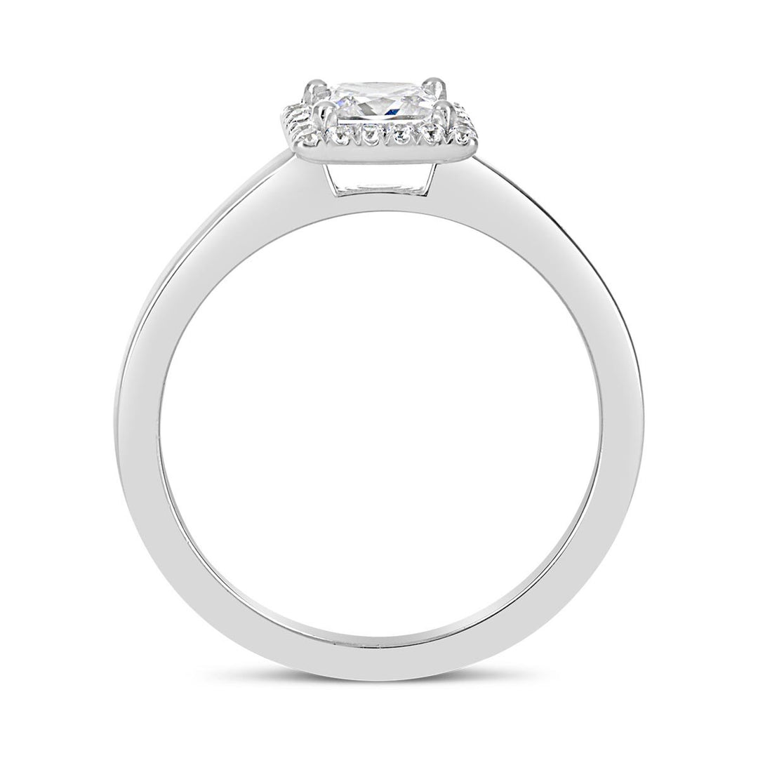 Modern Diamond Halo Engagement Ring - YJA2580R-PC