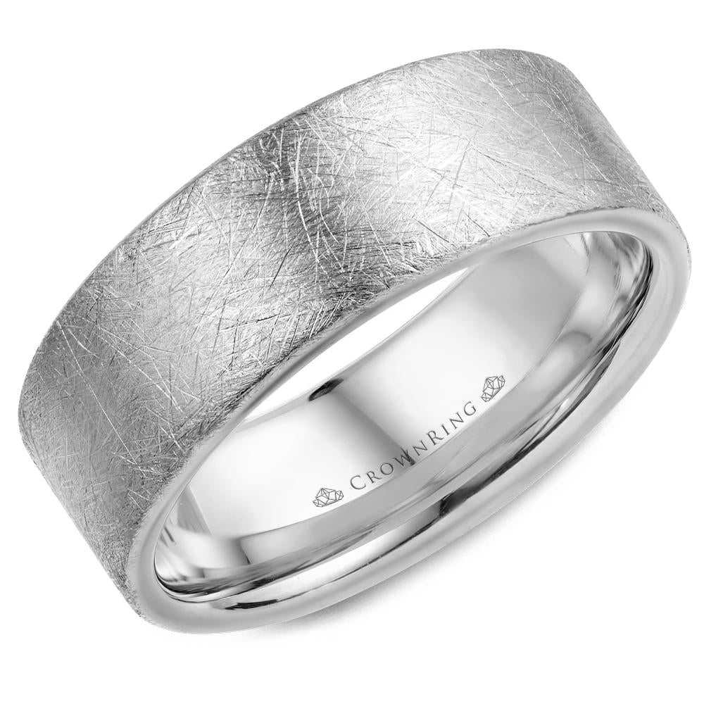 Men's Modern Gold Wedding  Band - WB-025C8Y