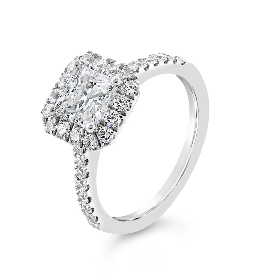 Diamond Halo Engagement Ring - ACB254