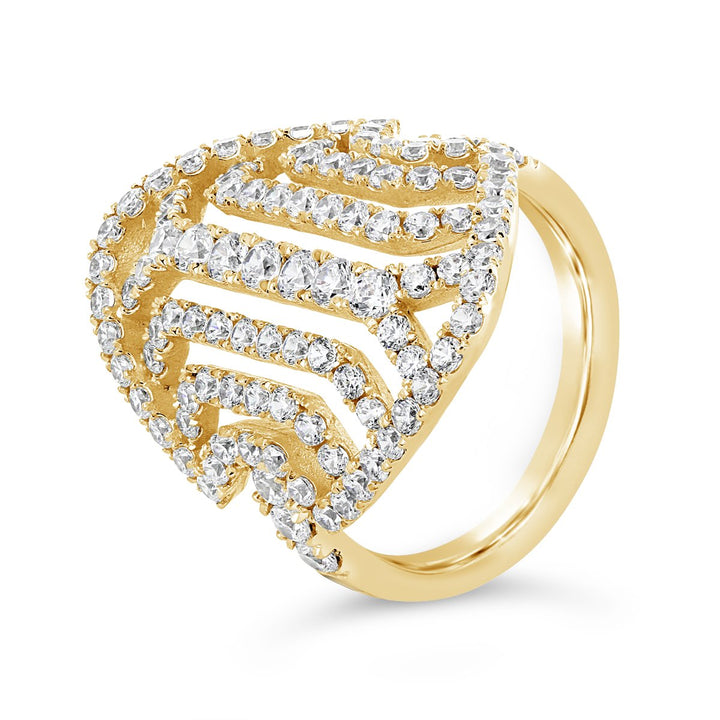 Art Deco Style Diamond Ring - YJF2813R