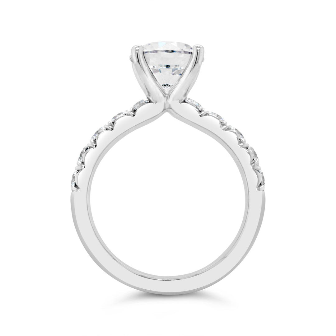 One Piece Casting Diamond Engagement Ring - YJC3653R