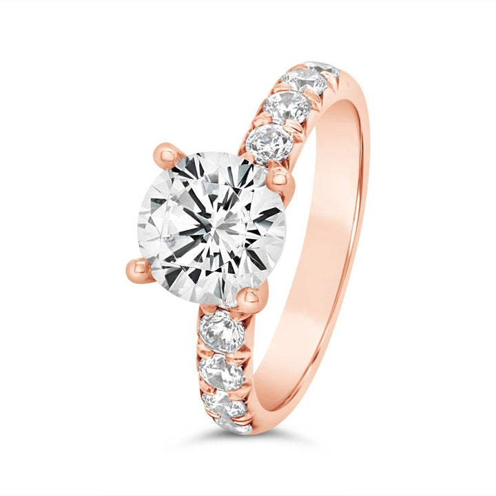 One Piece Casting Diamond Engagement Ring - YJC3653R