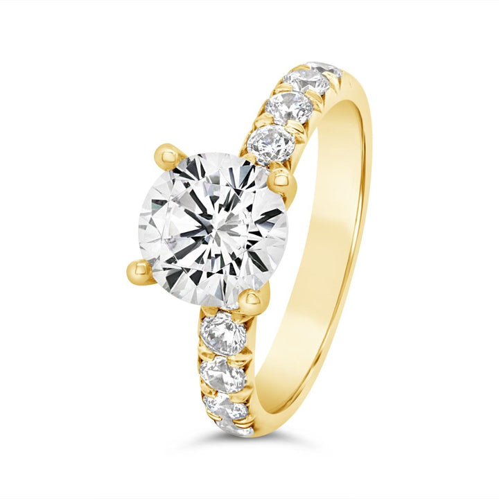 One Piece Casting Diamond Engagement Ring - YJC3653R