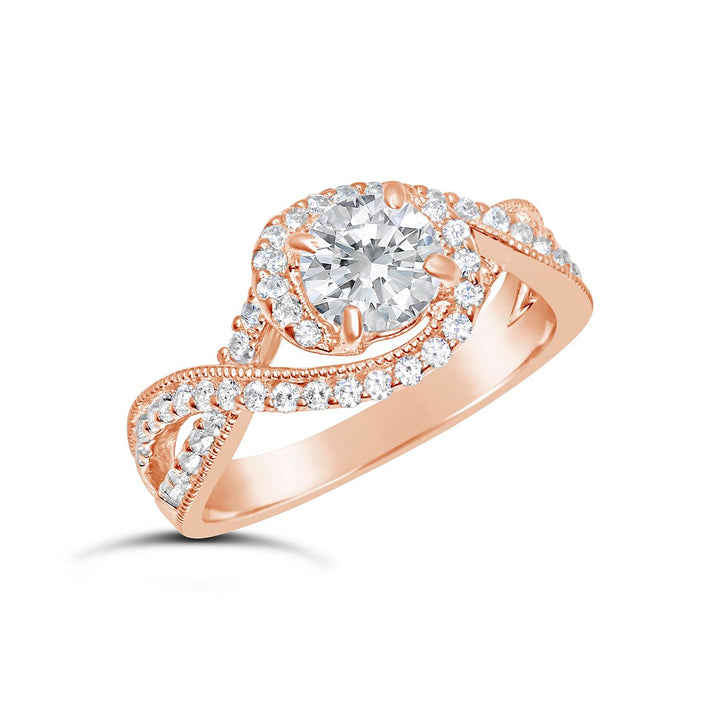 Vintage Inspired Diamond Engagement Ring - GSR07462