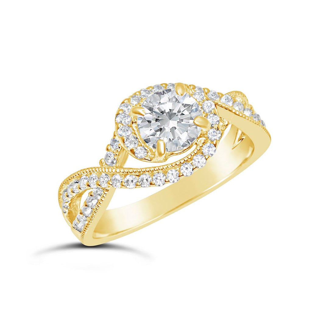 Vintage Inspired Diamond Engagement Ring - GSR07462