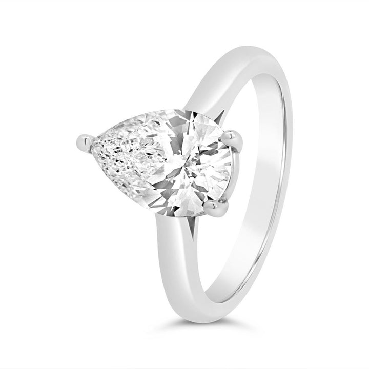 Solitire Diamond Engagement Ring with Basket - 45166-PS