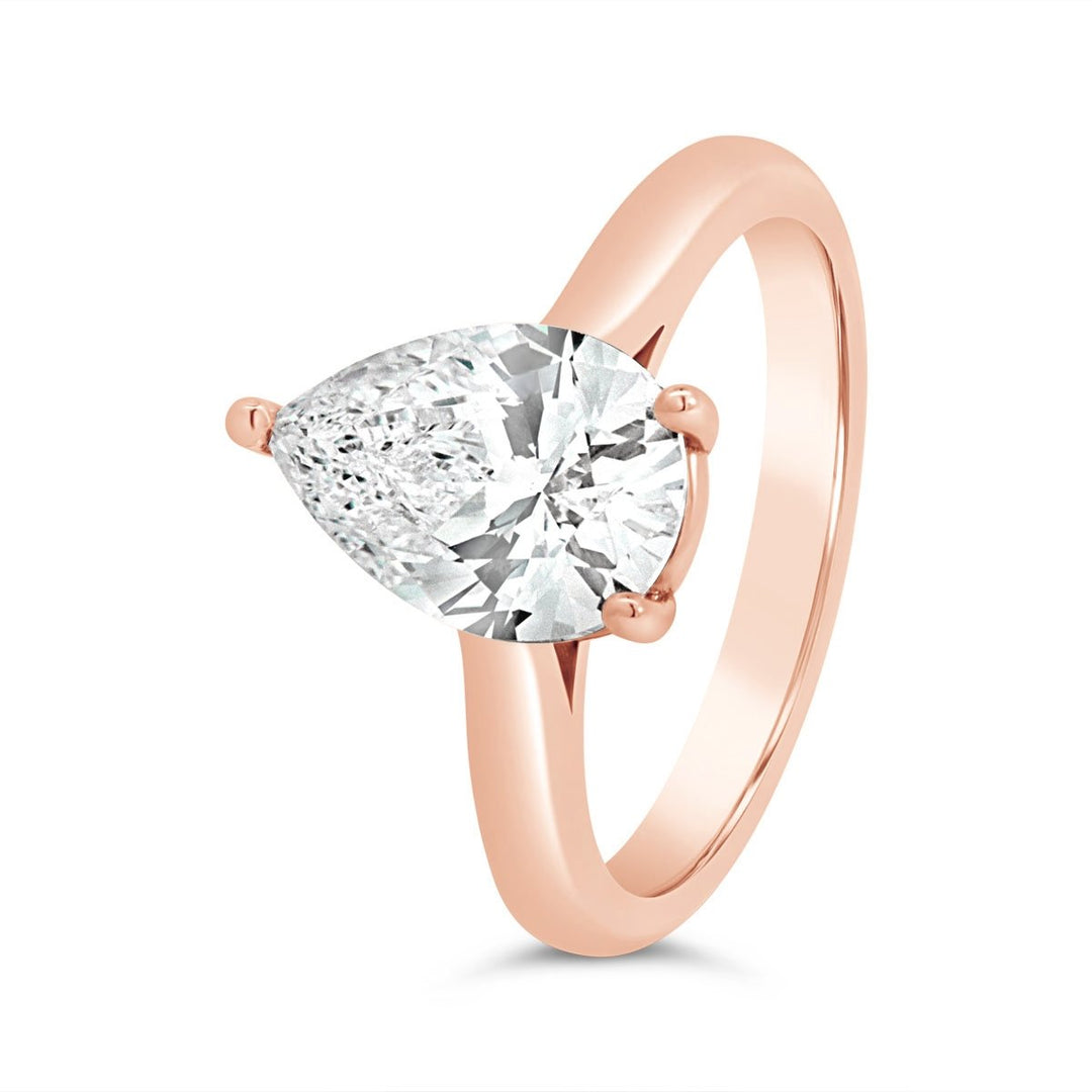 Solitire Diamond Engagement Ring with Basket - 45166-PS