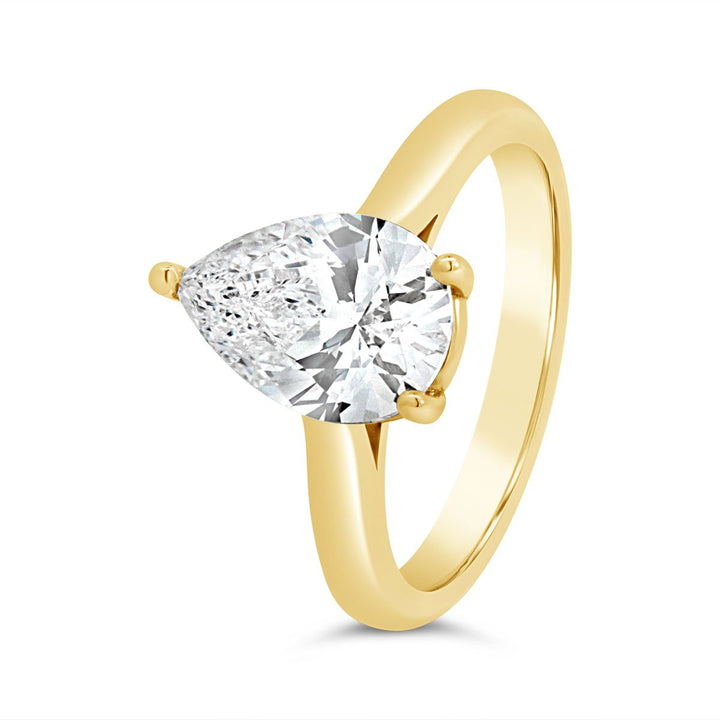 Solitire Diamond Engagement Ring with Basket - 45166-PS